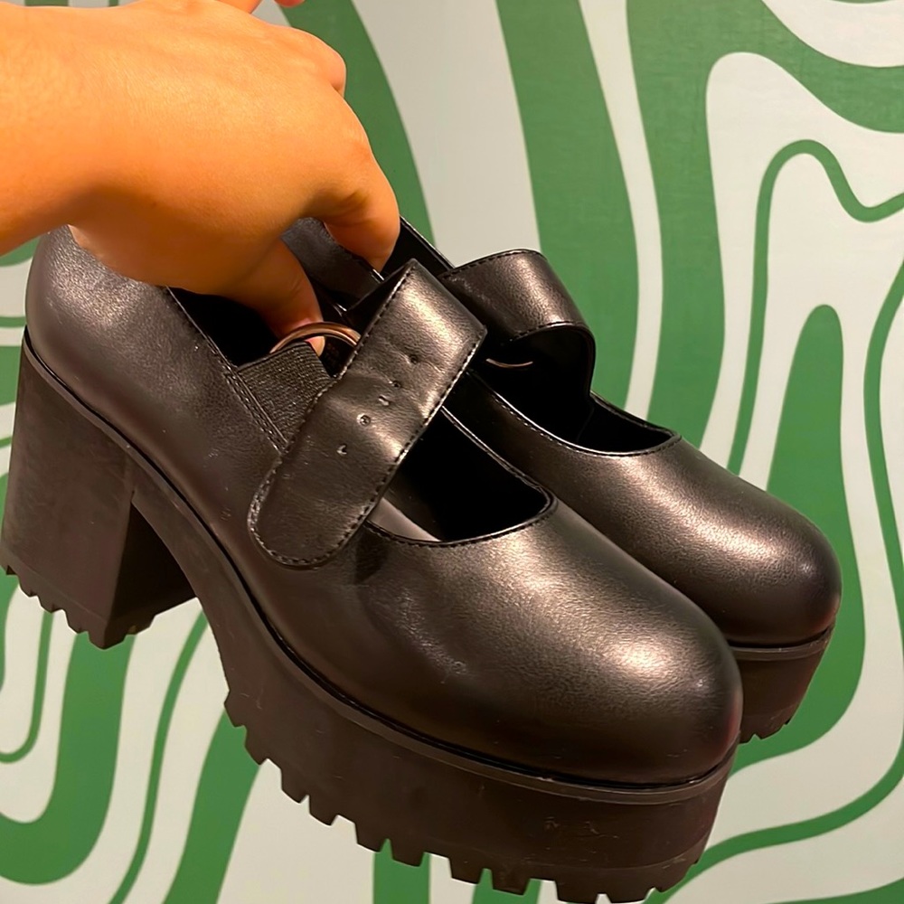 platform mary janes from the brand current mood.